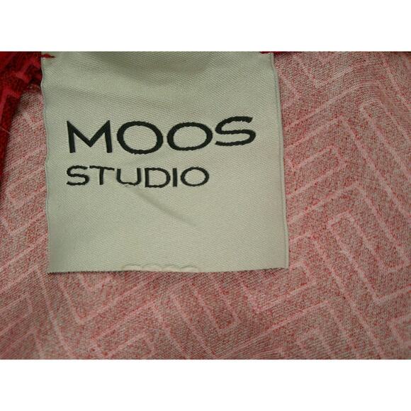 Moos Studio Designer Burnt Orange Kimono Style Party Chic Mini Dress 40/Small - Picture 9 of 12